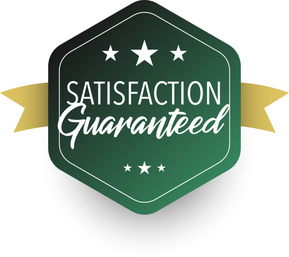 Badge that says Satisfaction Guaranteed